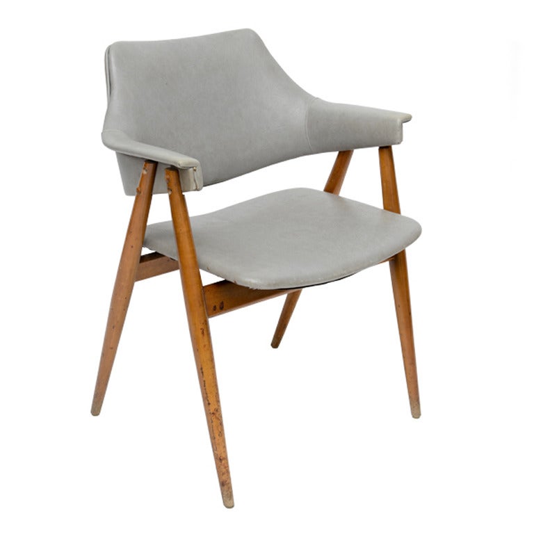 Wooden MCM chair attributed to Paul McCobb 1950