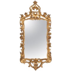 18th Century George III Carved Giltwood Mirror