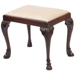 19th C. Mahogany Stool 1