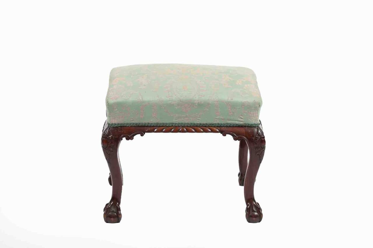 Irish 19th Century Mahogany Stool For Sale