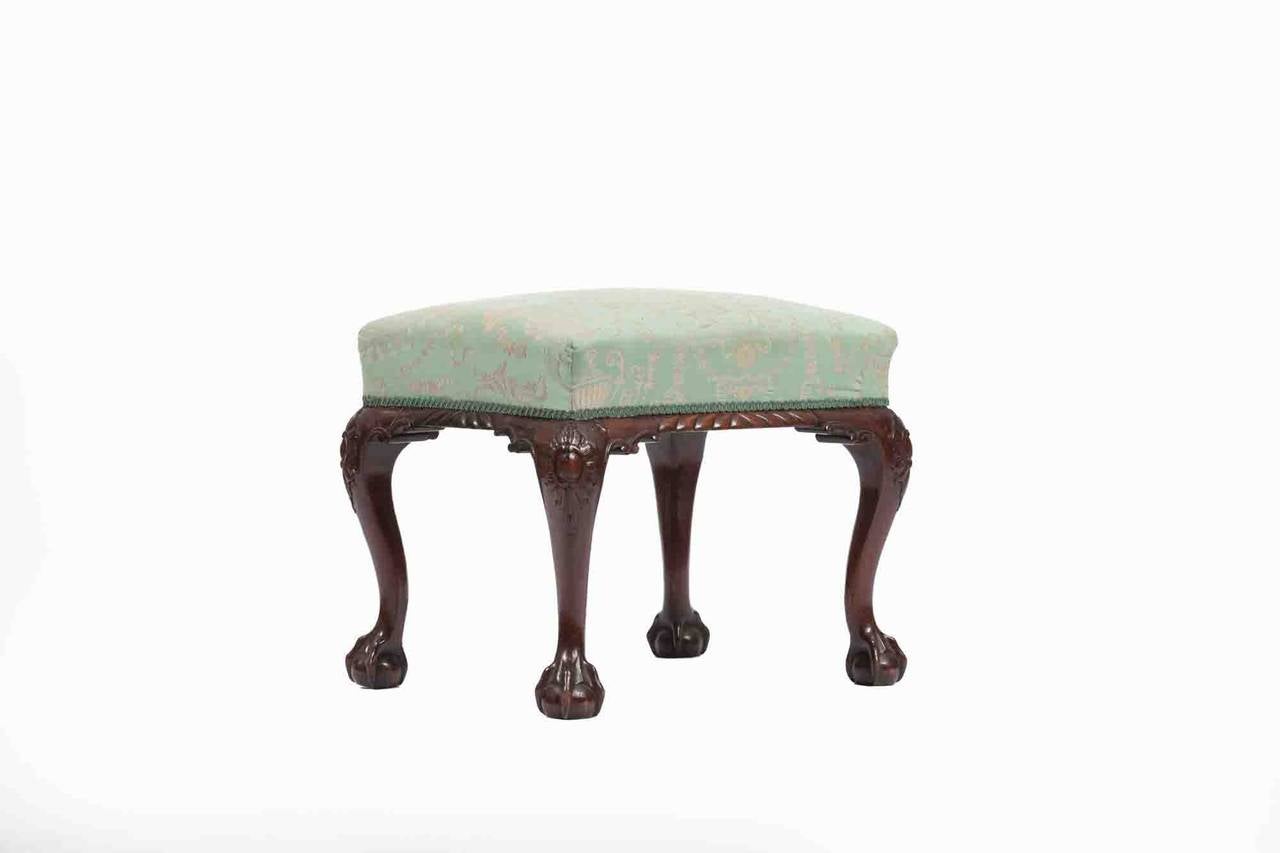 19th Century Mahogany Stool In Excellent Condition For Sale In Dublin 8, IE