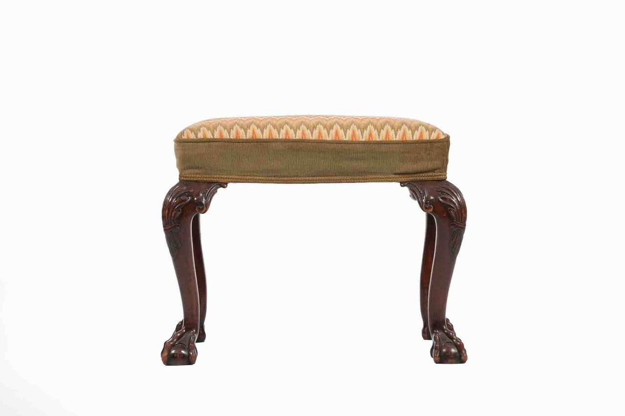 19th Century Mahogany Stool 1