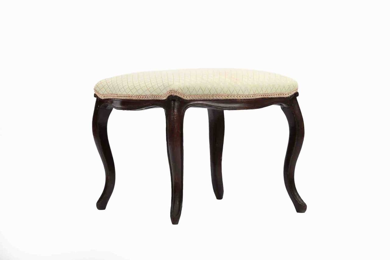 George IV 19th Century Mahogany Stool For Sale