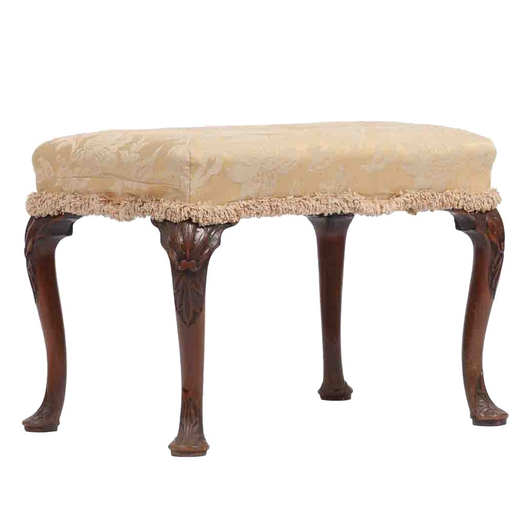 George II Mahogany Stool For Sale