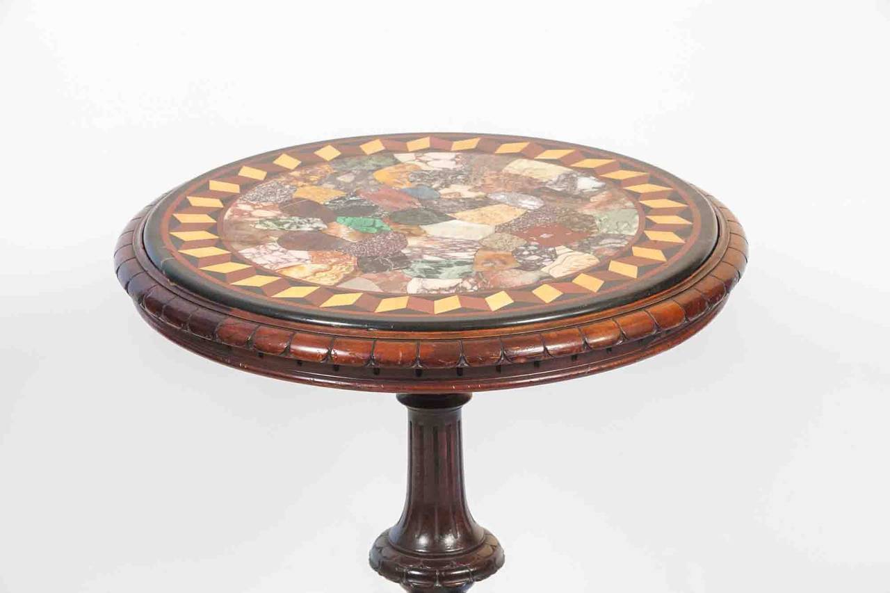 Irish 19th Century William IV Specimen Marble Occasional Table For Sale