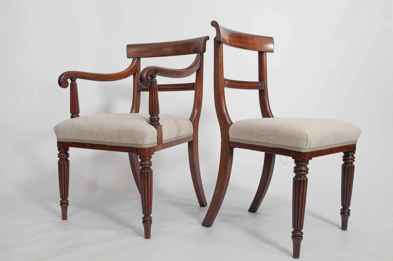Set of 20 19th Century Mahogany Dining Chairs For Sale at 1stdibs
