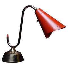 Mid-Century S-Curve Table Lamp