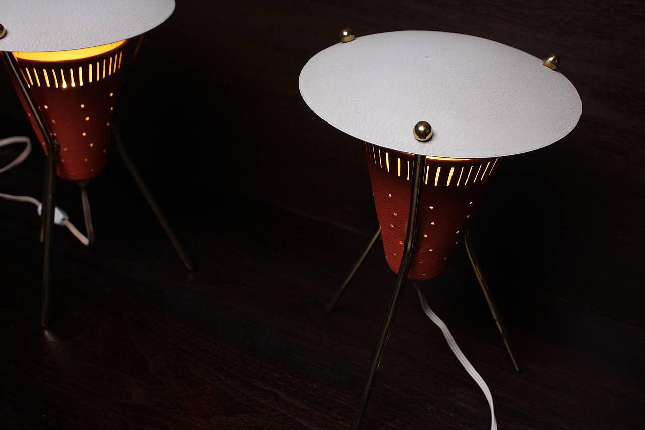 Tripod Bedside Table Lanterns by Disderot For Sale 1