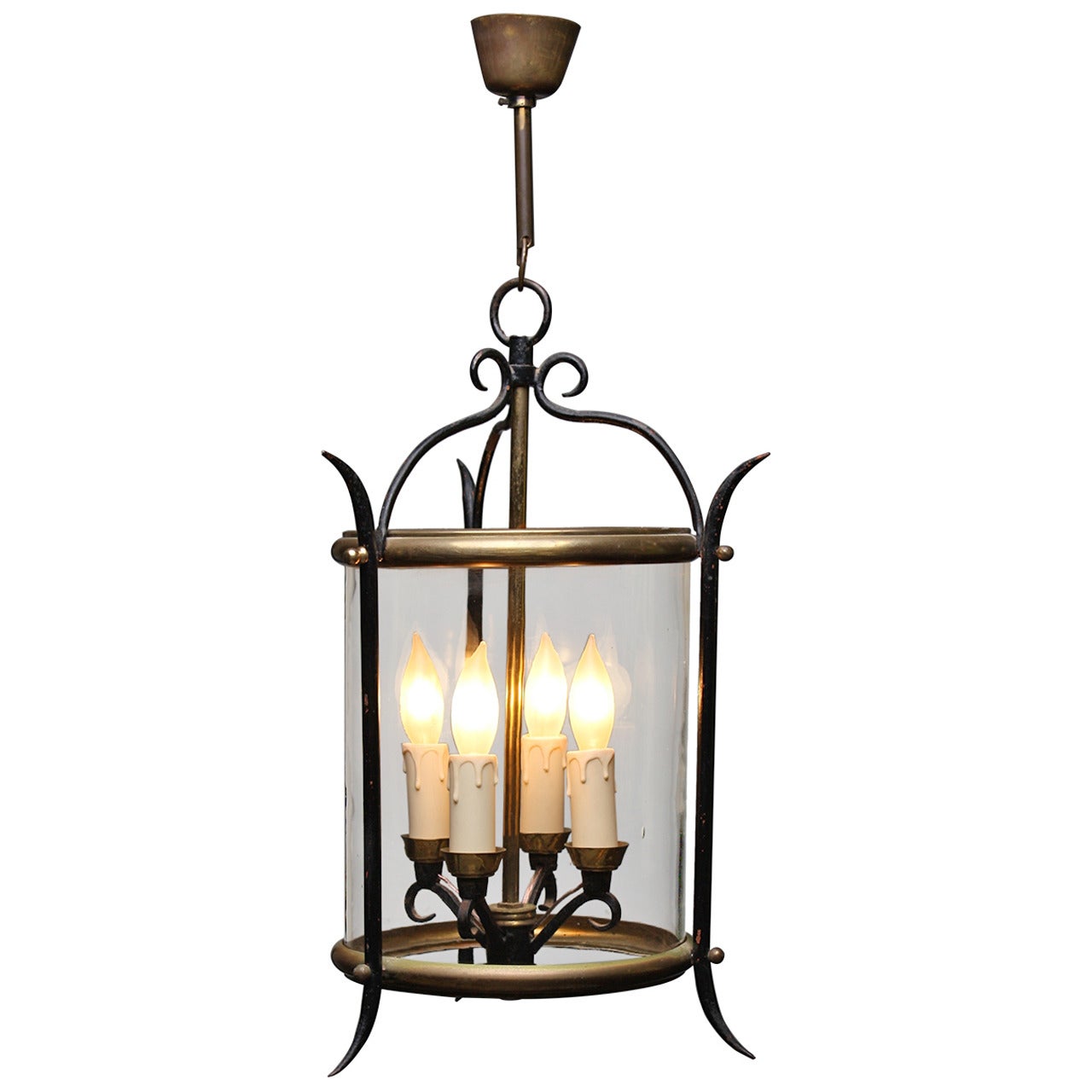 Round Classic French Lantern For Sale