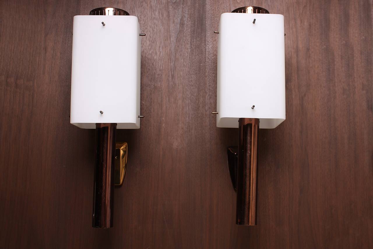 Mid-20th Century Stilnovo Wall Lamps For Sale