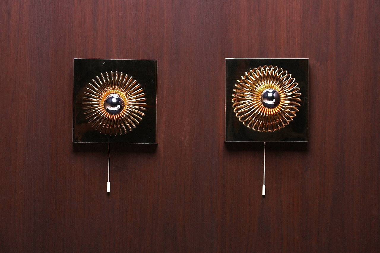 Brass Spiral Sconces