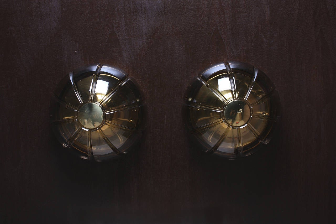 Austrian Smoked Glass Flush Mount Fixtures