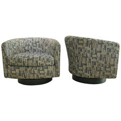 Original Milo Baughman Swivel Chair Pair Original Milo Baughman Swivel Chair Pair