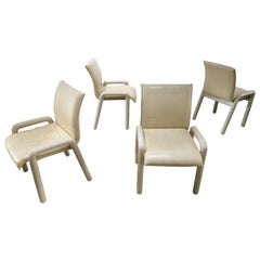 Set of Four "Dilos" Italian Dining Chairs by Guido Faleschini, i4 Mariani, Pace