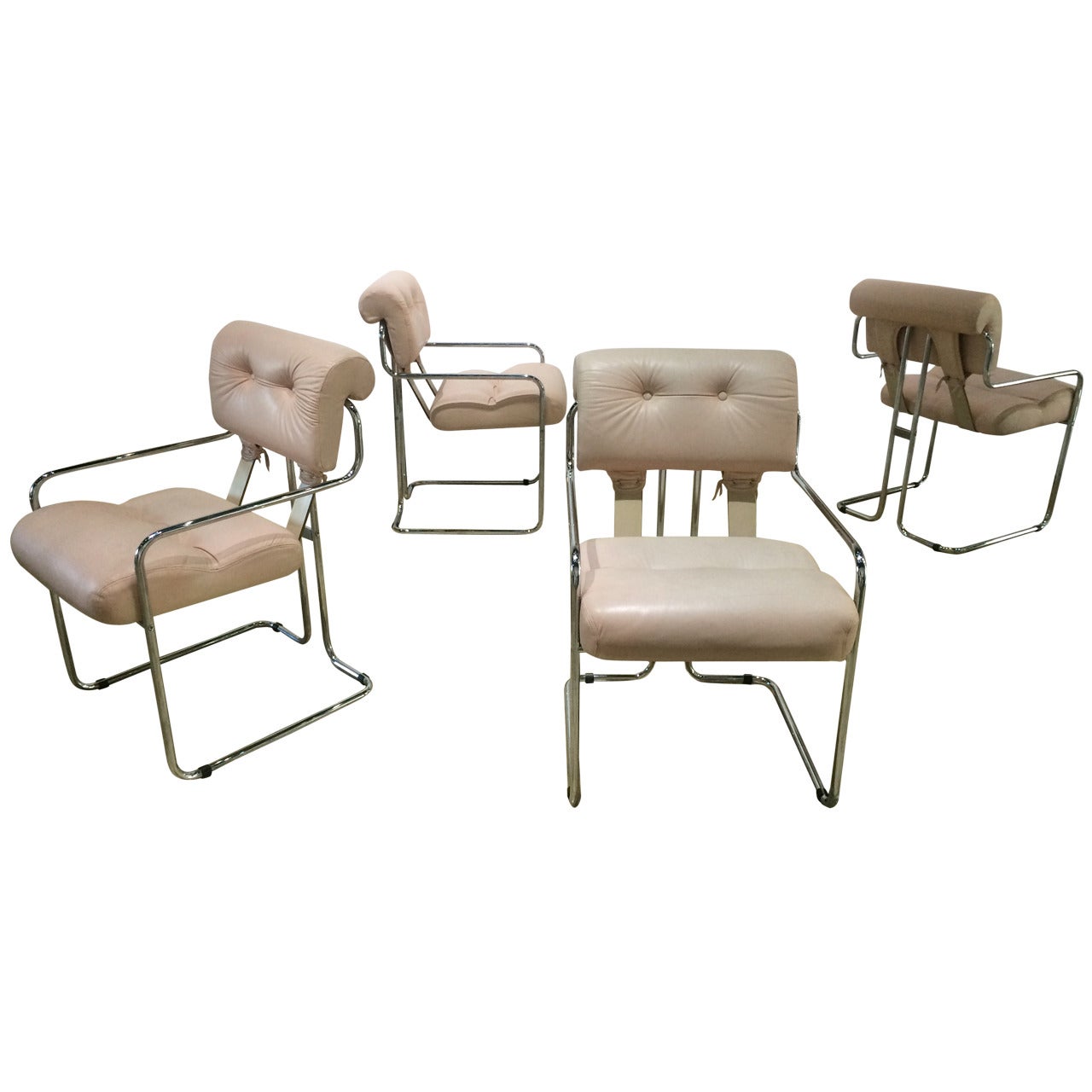 Set of Four Guido Faleschini "Tucroma" Dining Chairs by i4 Mariani for Pace