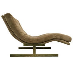 Milo Baughman Wave Chaise Lounge