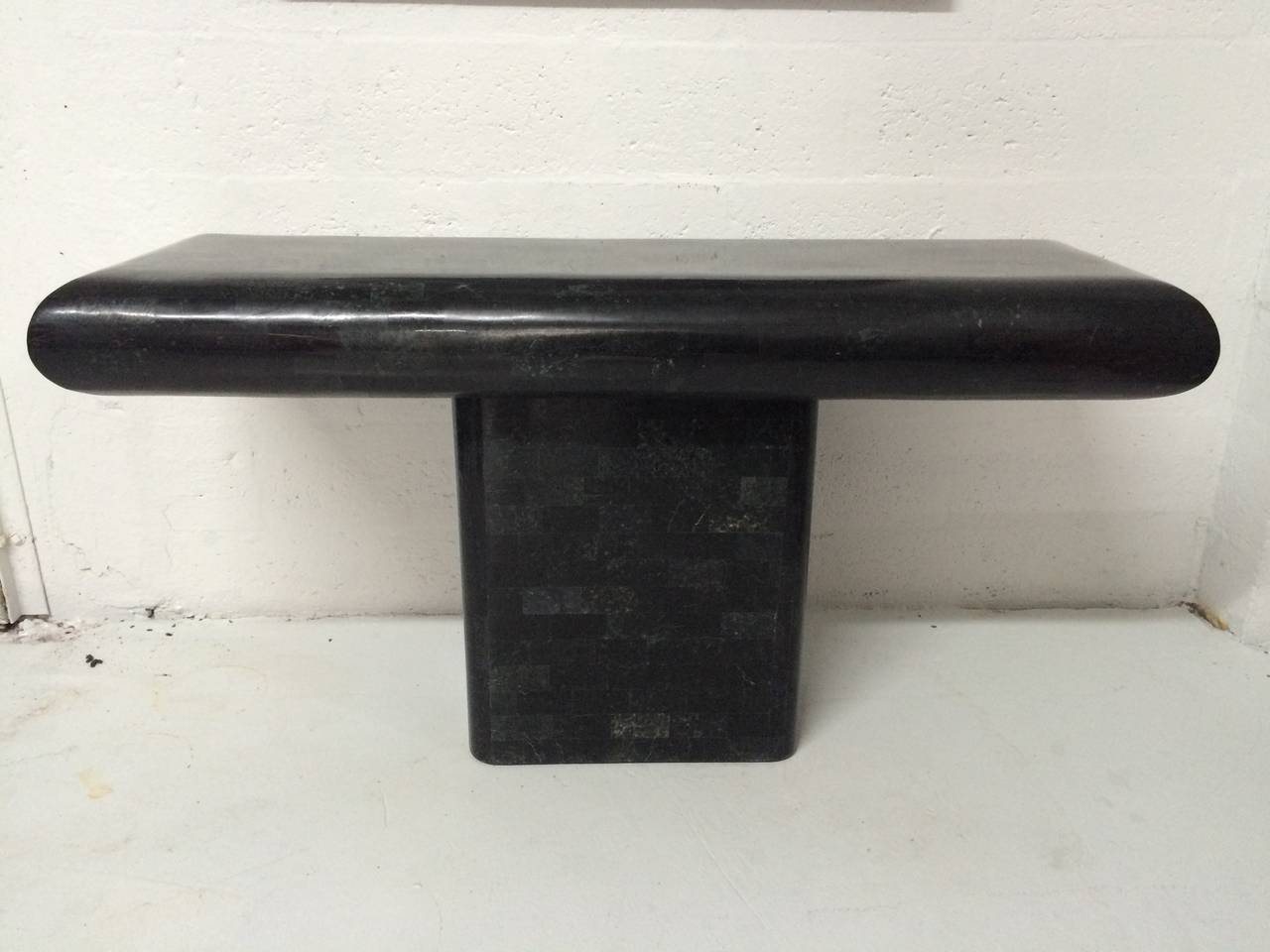 Maitland-Smith Tessellated Stone Console Table