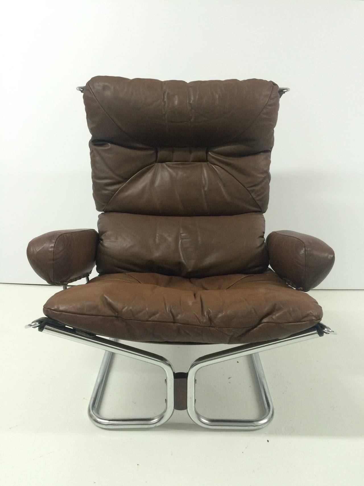 Ingmar Relling Chrome And Leather Lounge Chair And Ottoman For - Ingmar Relling Chrome And Leather Lounge Chair And Ottoman For Westnofa ingmar relling chrome and leather lounge chair and ottoman for - ingmar relling chrome and leather lounge chair and ottoman for westnofa