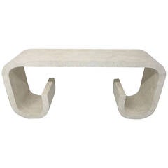 Kelly Wearstler Tessellated Marble Console Table