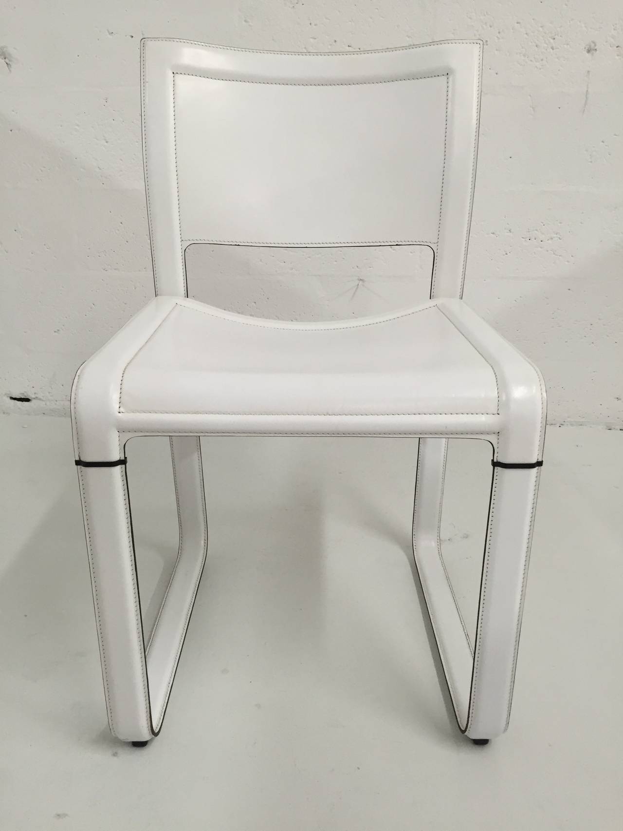 Modern Set of Six Matteo Grassi Dining Chairs