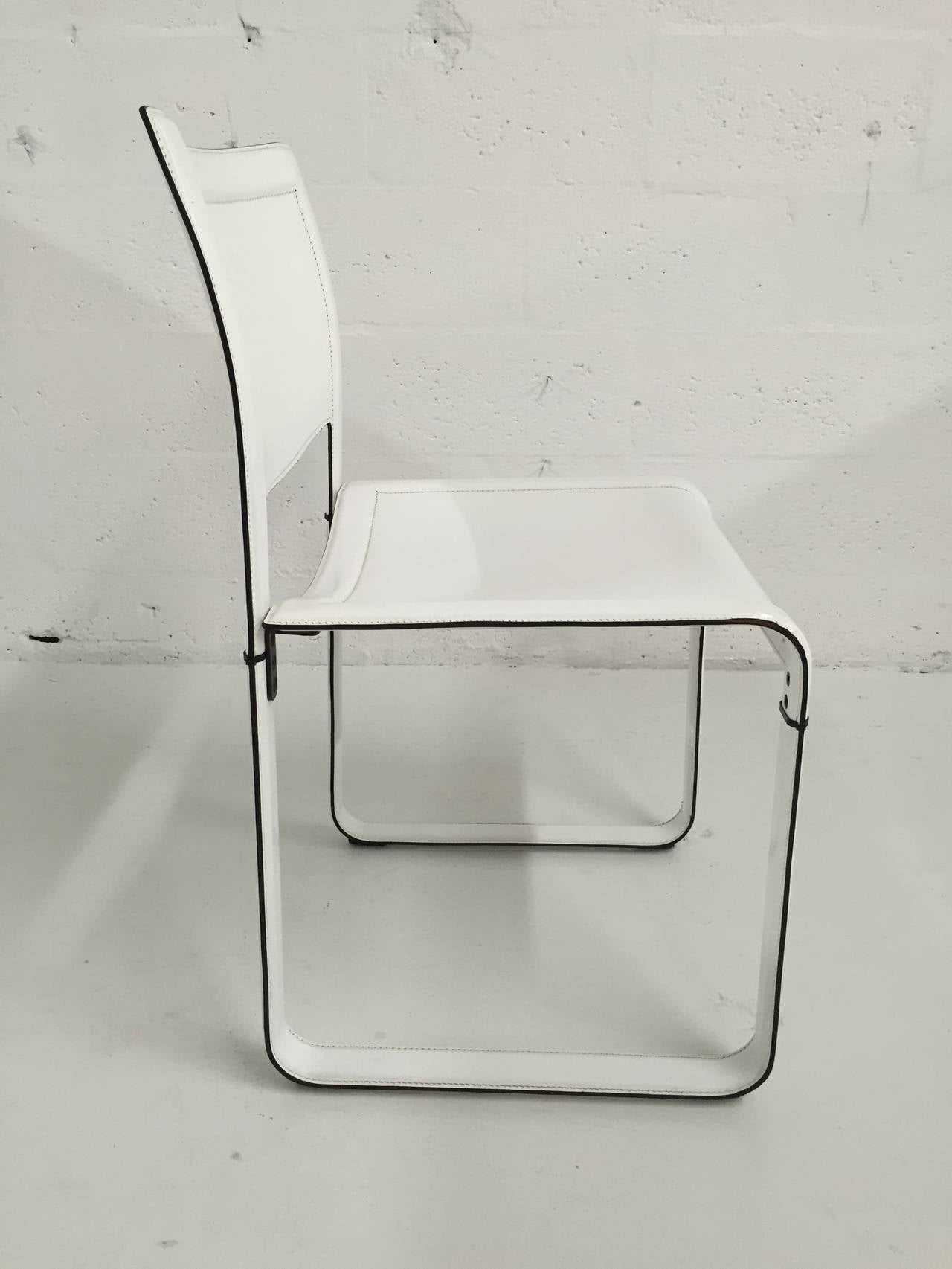 Italian Set of Six Matteo Grassi Dining Chairs