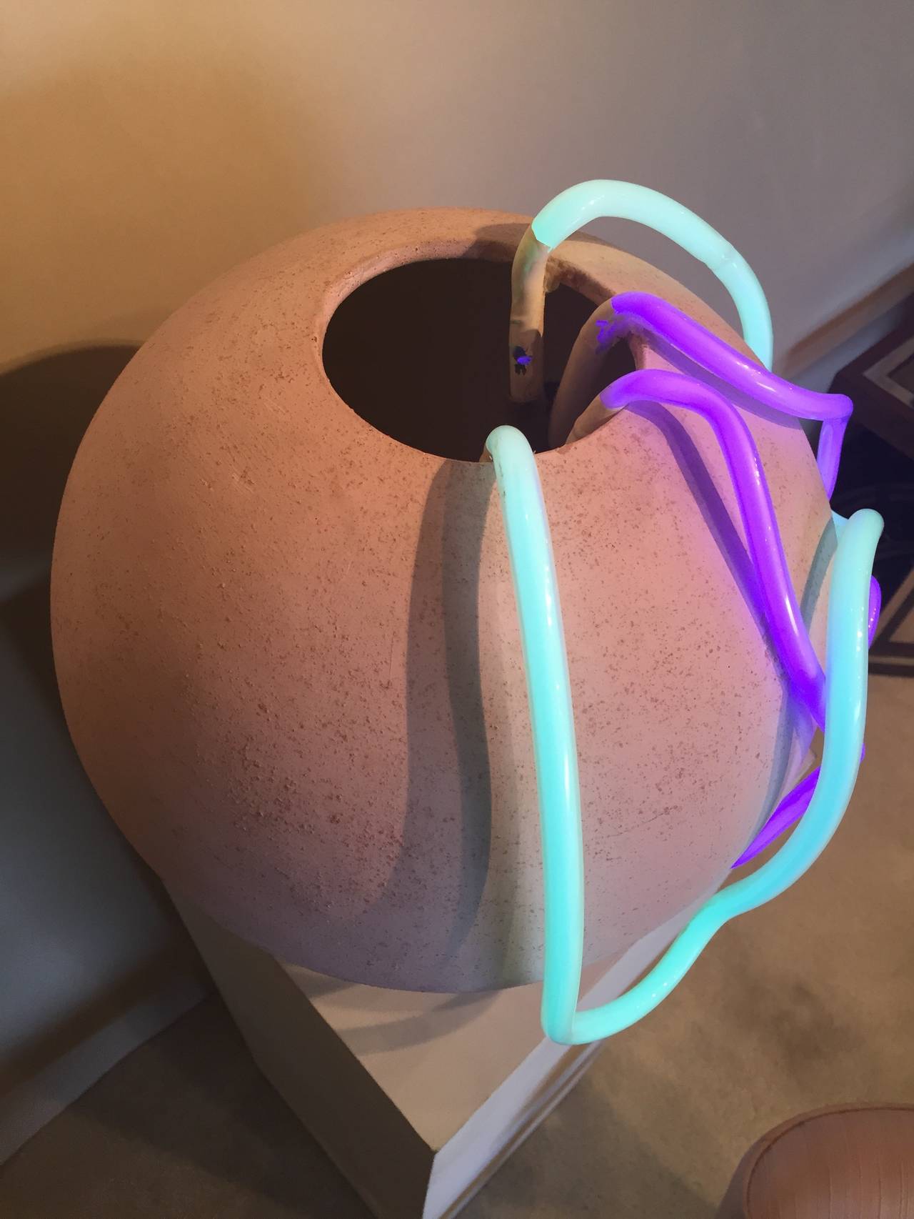 Molded Neon Light Sculpture