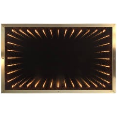 1970s Italian Modern Infinity Mirror 11