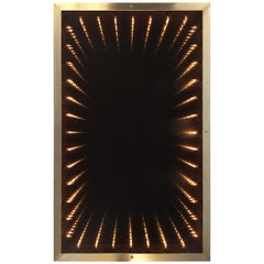 1970s Italian Modern Infinity Mirror