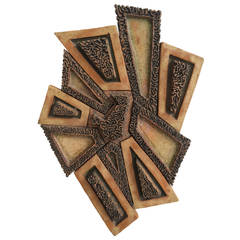 1970s Brutalist Ceramic Wall Sculpture 3