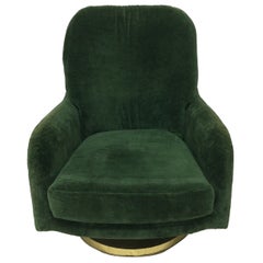 Original Milo Baughman Swivel Lounge Chair for Thayer Coggin