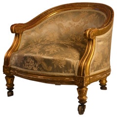Small Giltwood Louis XVI Children's Chair (Pet chair)