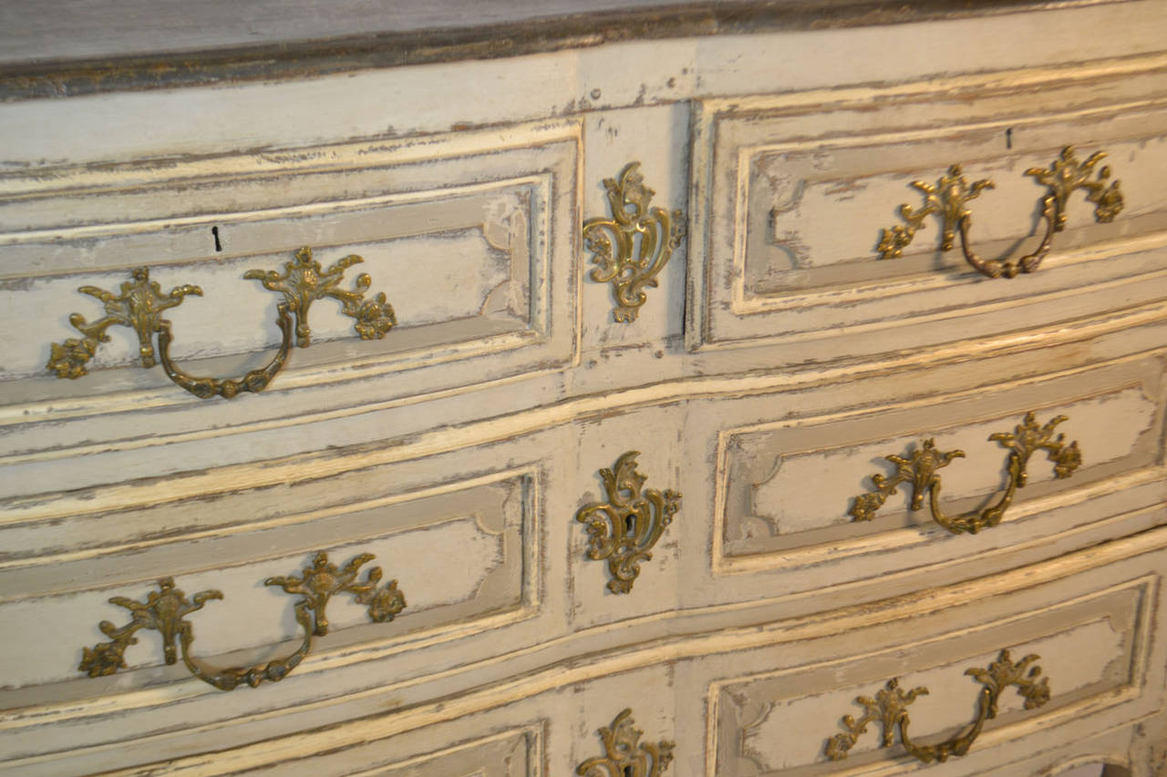 Louis XV period commode all original including hardware, except paint..