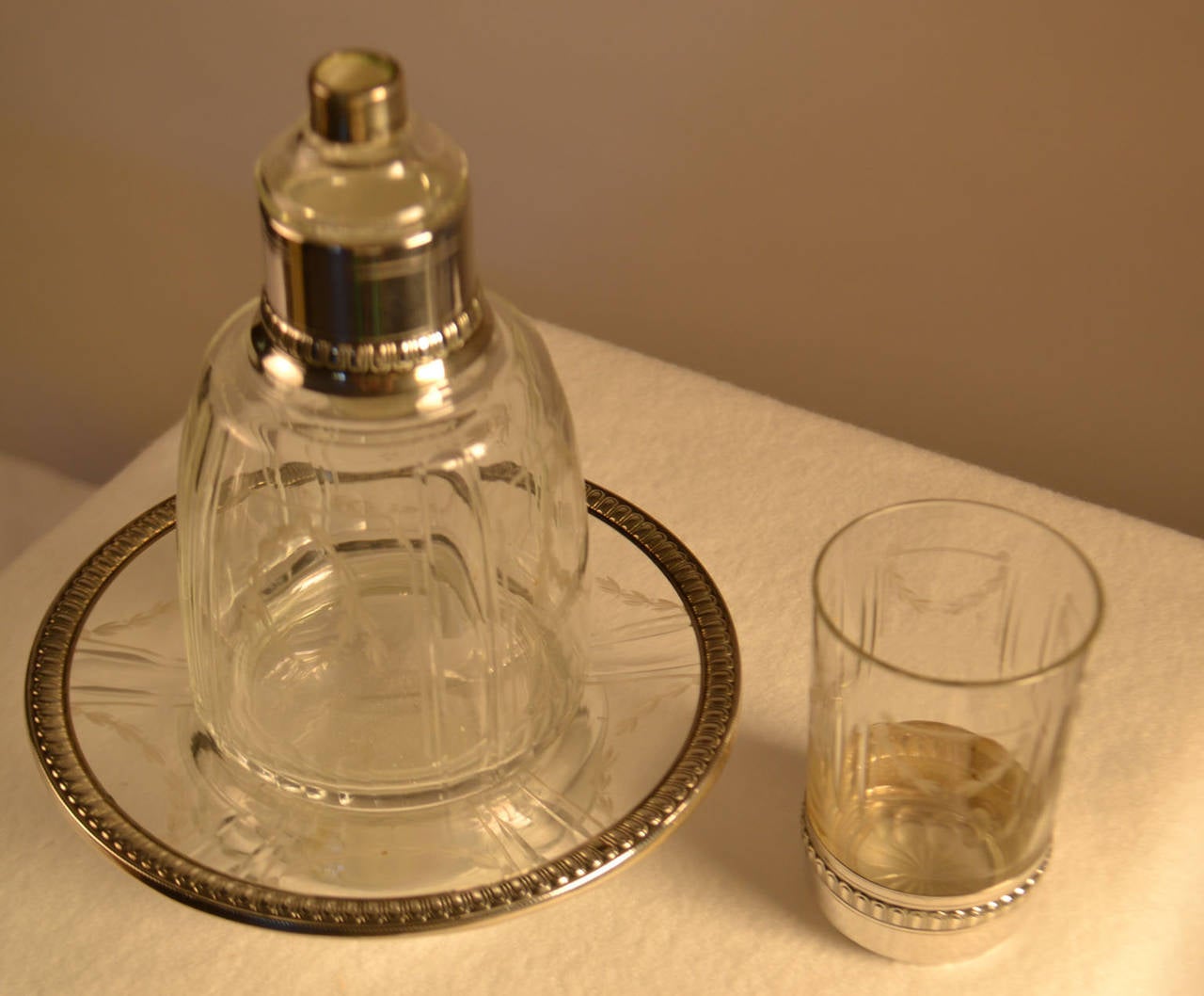 Sterling Silver and Crystal Charles Barrier "Verre d'Eau"