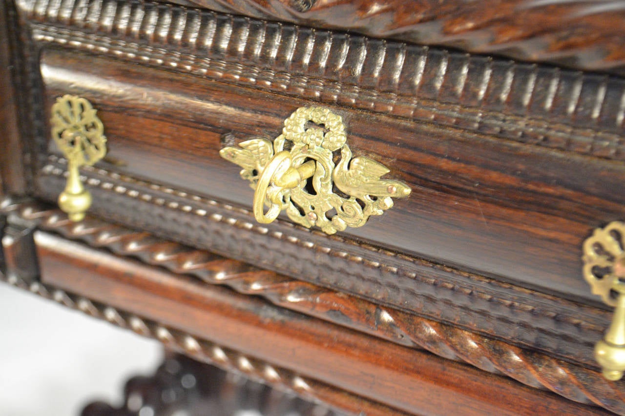 European 18th Century Portuguese Table in Brazilian Rosewood