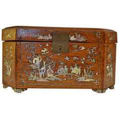 19th Century French Colonial Wooden Box