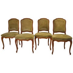 Set of Four 20th Century Louis XV Style Chairs