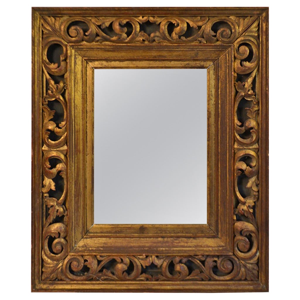 Italian Carved Wood Giltwood Frame