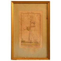 18th Century Framed Fashion Engraving