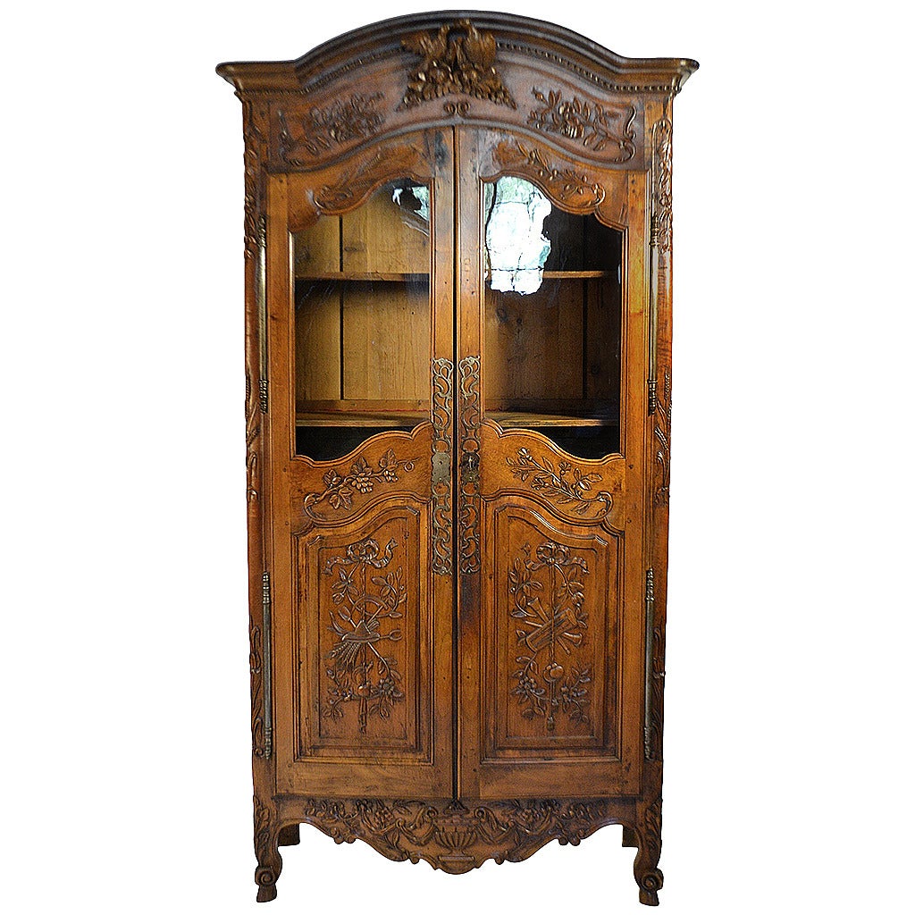 19th Century Provençal Walnut Armoire