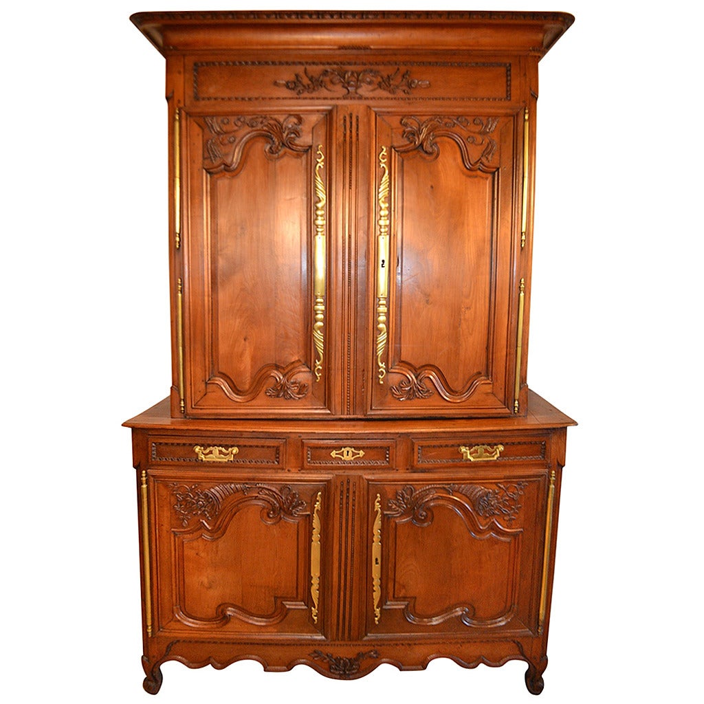19th Century Buffet Deux-Corps from Normandy For Sale