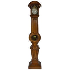 18th c. Regence Period Walnut Floor Clock