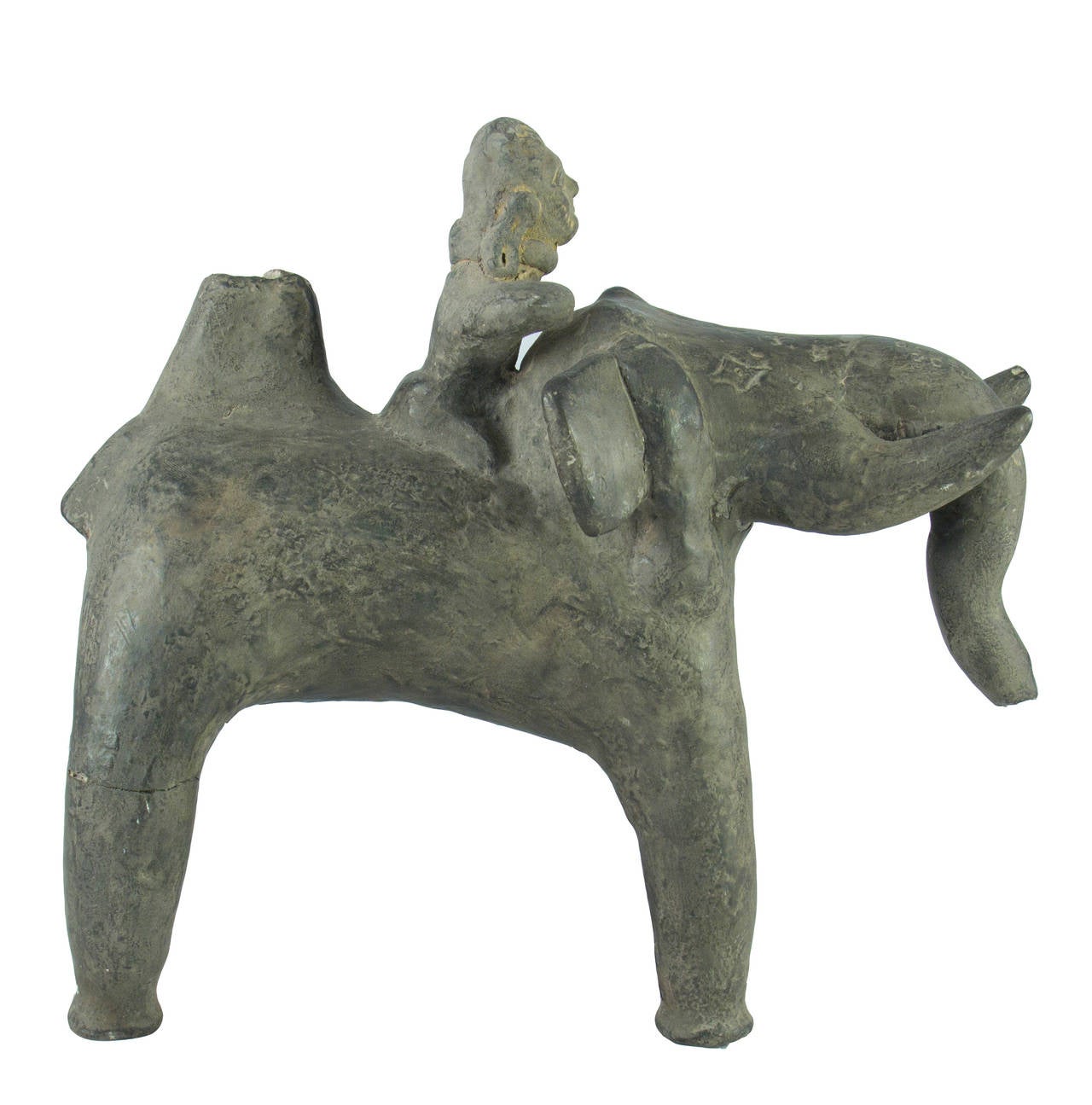 3rd Century B.C. Mauryan Terracotta Elephant In Excellent Condition For Sale In Hudson, NY