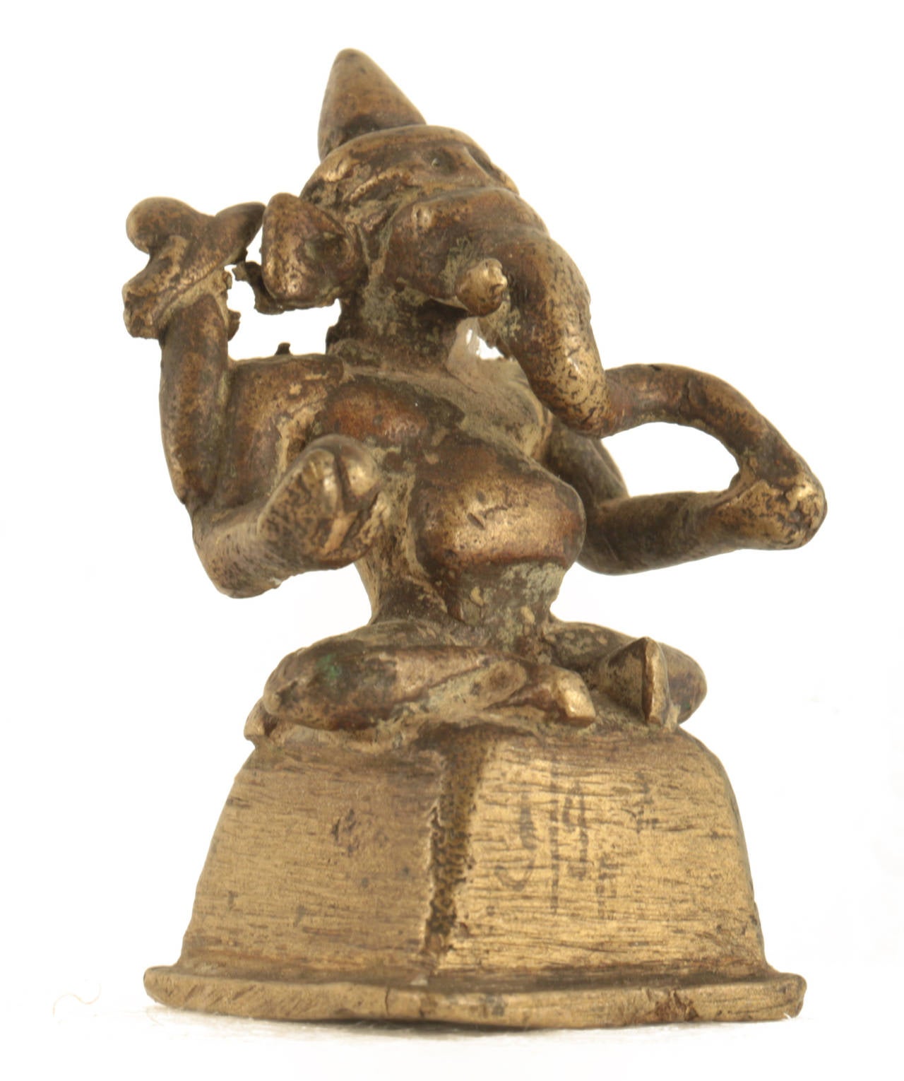 Indian 18th Century Bronze Ganesh from India For Sale