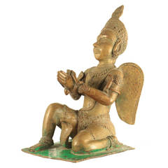 Antique Bronze Garuda Statue 18th Century from Himachal Pradesh, India