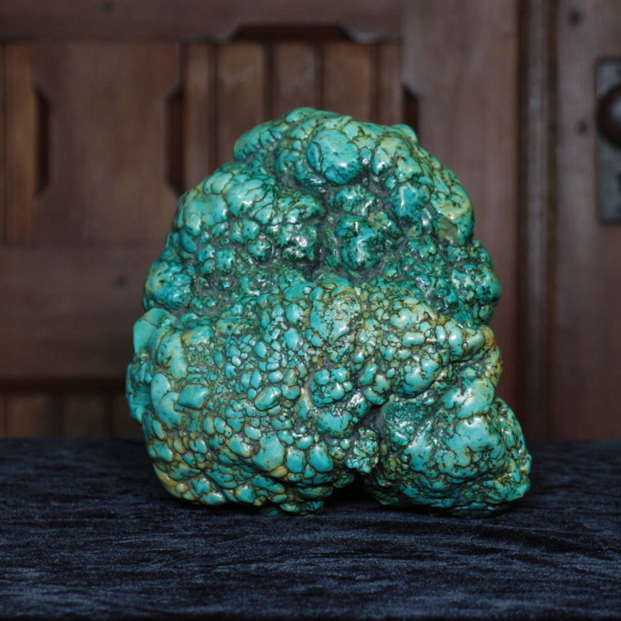 18th Century and Earlier Massive Antique Tibetan Turquoise Boulder For Sale