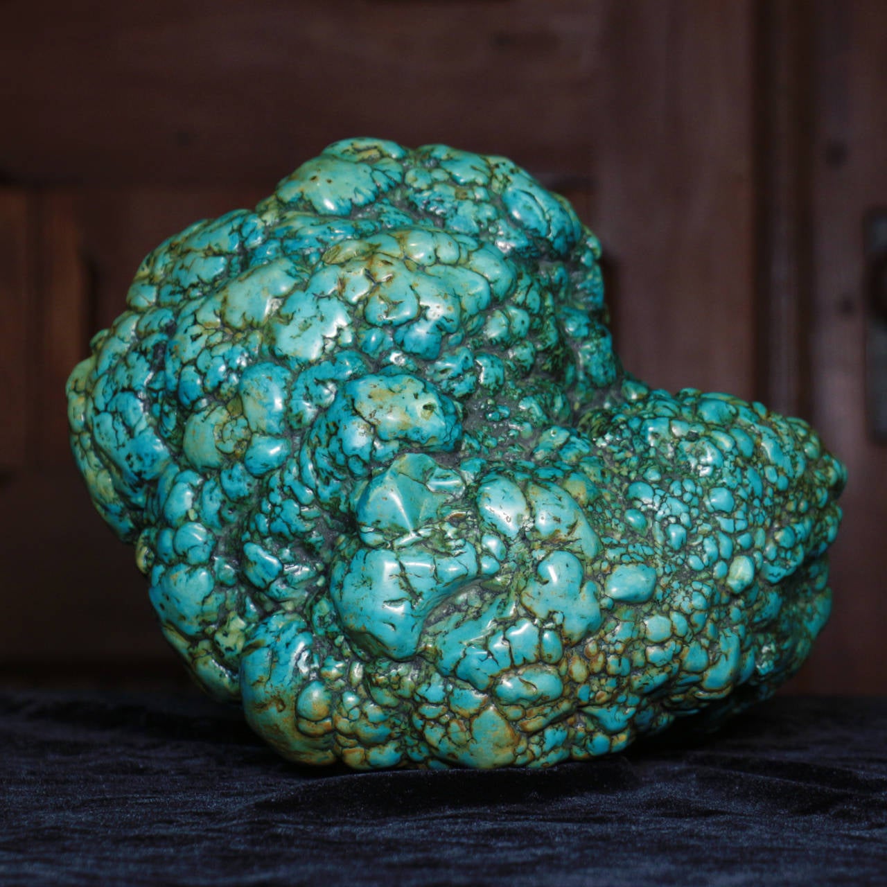 Massive Antique Tibetan Turquoise Boulder In Excellent Condition For Sale In Hudson, NY