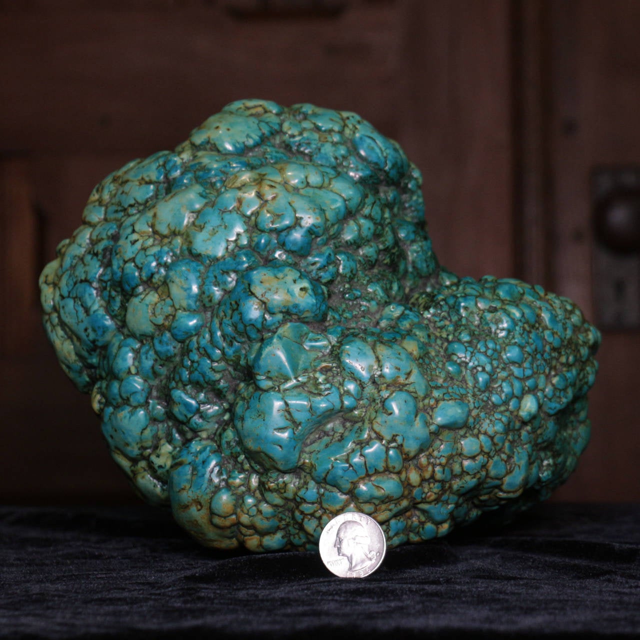 Massive Antique Tibetan Turquoise Boulder For Sale 1