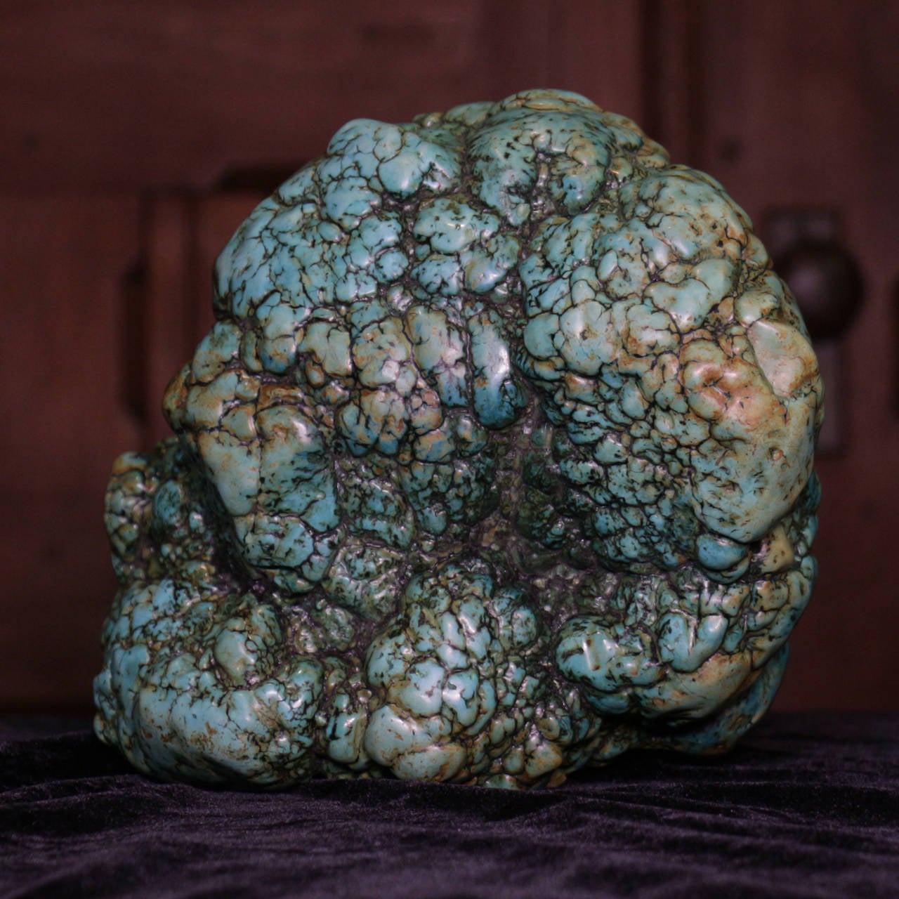 Massive Antique Tibetan Turquoise Boulder For Sale 2