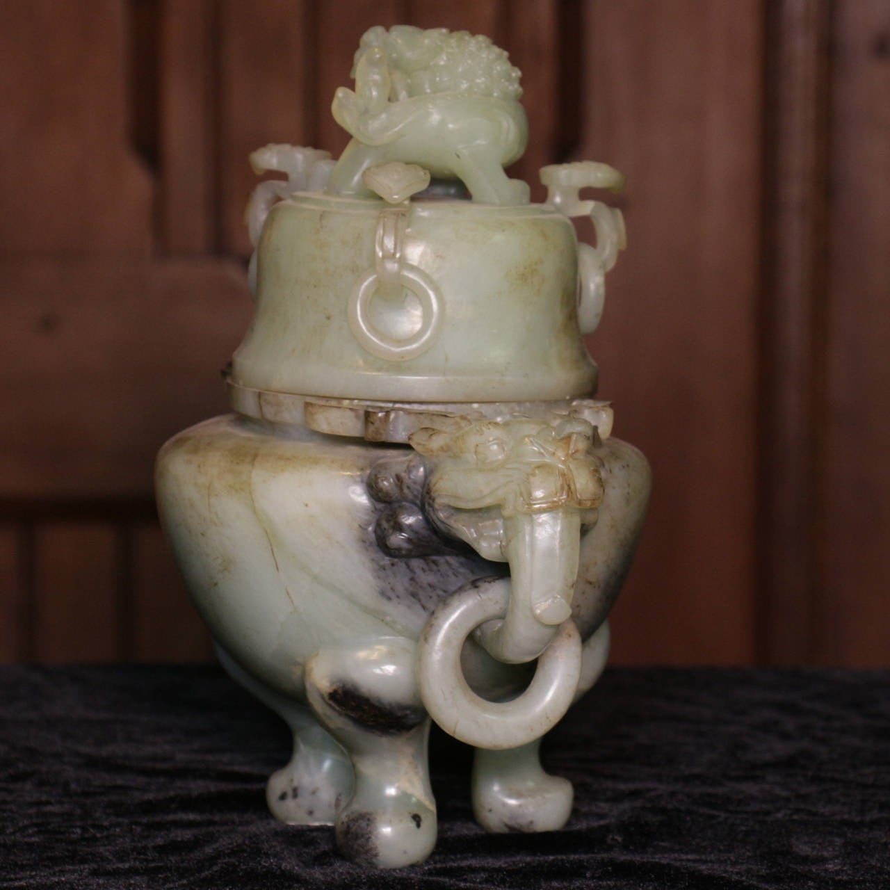 Ching Dynasty Jade Vessel or Censer For Sale 2