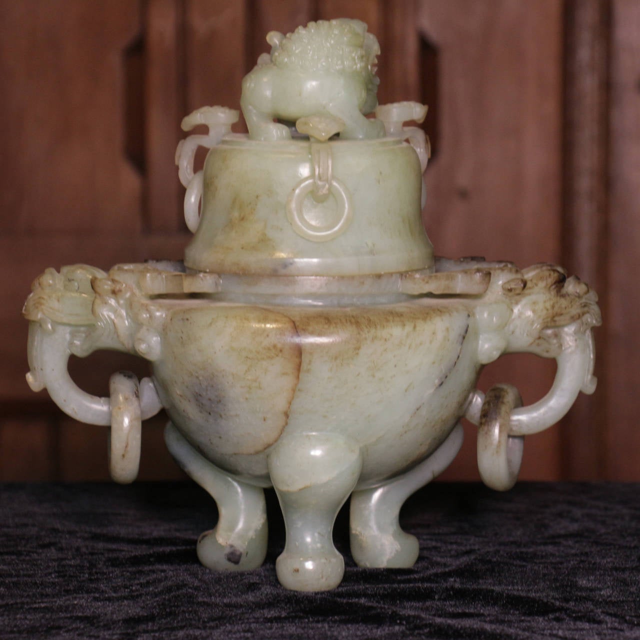 Ching Dynasty Jade Vessel or Censer For Sale 3